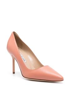 Manolo Blahnik BB 80mm leather pumps - Roze