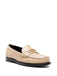 Versace Medusa '95 crocodile-embossed loafers - Beige