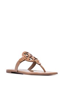 Tory Burch Miller sandalen met logo - Bruin