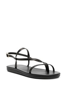 Ancient Greek Sandals Alethea flat leather sandals - Zwart