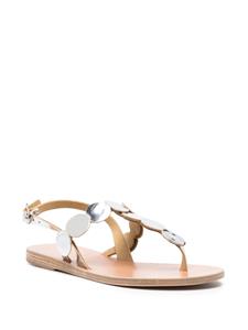 Ancient Greek Sandals Ilios leather sandals - Zilver