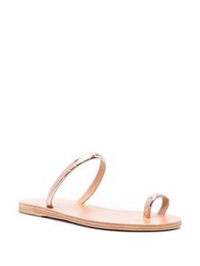 Ancient Greek Sandals Ophion flat leather sandals - Roze