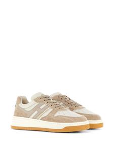 Hogan H630 sneakers met logopatch - Beige