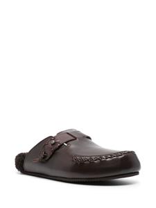 Buttero Glamping leren slippers - Bruin