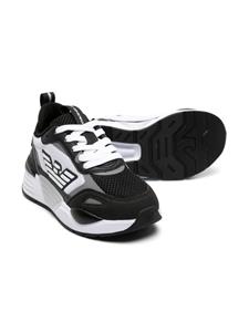 Ea7 Emporio Armani Ace Runner panelled sneakers - Zwart