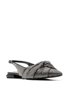 robertocavalli Roberto Cavalli Ballerina's verfraaid met kristallen - Grijs