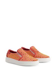 Giuseppe Zanotti GZ94 sneakers verfraaid met stras - Oranje