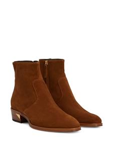 Giuseppe Zanotti Suède enkellaarzen - Bruin