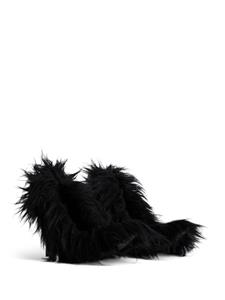 Balenciaga Flex pumps van imitatiebont - Zwart
