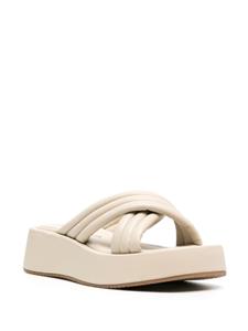 Dee Ocleppo Sandalen met plateauzool - Beige