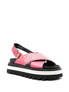 Moschino Sandalen met plateauzool - Roze