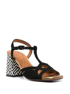 Chie Mihara Plau 90mm leather sandals - Zwart