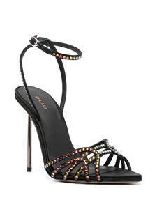 Le Silla Bella 120mm rhinestone-embellished sandals - Zwart