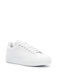 Dolce & Gabbana Portofino leather sneakers - Wit