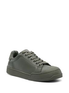 Marni logo-debossed leather sneakers - Groen