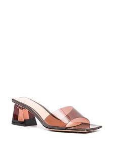 gianvitorossi Gianvito Rossi Cosmic doorzichtige muiltjes - Bruin
