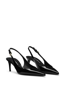 Dolce & Gabbana Slingback pumps met logogesp - Zwart