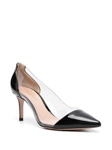 Gianvito Rossi Plexi pumps met puntige neus - Zwart