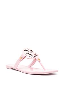 Tory Burch Leren teenslippers - Roze