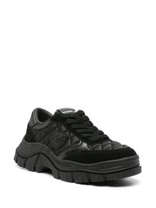 PINKO Love Birds-patch quilted sneakers - Zwart
