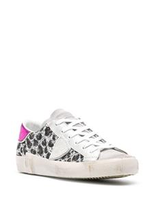 Philippe Model Paris Sneakers met glitter - Zilver