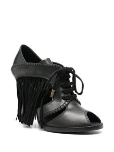 Louis Vuitton 2010 pre-owned 105mm lace-up pumps - Zwart