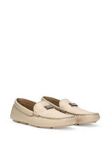 Dolce & Gabbana Loafers met logoplakkaat - Beige