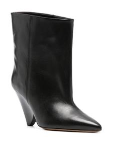 ISABEL MARANT Miyako 90mm leather boots - Zwart