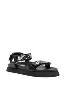 Moschino Sandalen met klittenband - Zwart