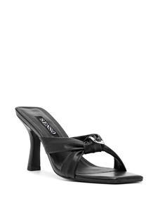 Senso Umbra 90mm knot-detail mules - Zwart