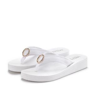 Lascana Badslippers Sandaal, pantoletten, badschoen met ringapplicatie "Italië" VEGAN