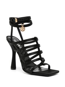 Versace Lycia 110mm satin sandals - Zwart