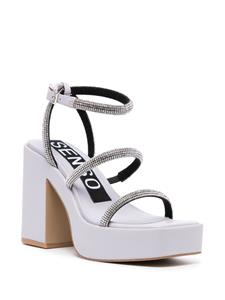 Senso Yasmin II 120mm leather sandals - JACARANDA