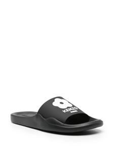 Kenzo Boke Flower logo-embossed slides - Zwart