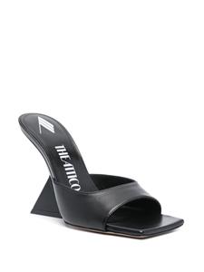 The Attico Cheope 105mm leather mules - Zwart