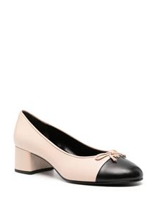 Tory Burch Cap-Toe 45mm leather pumps - Roze