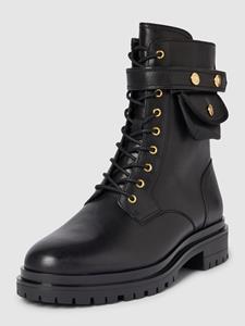 Lauren Ralph Lauren Boots van leer met labeldetail, model 'CAMMIE'