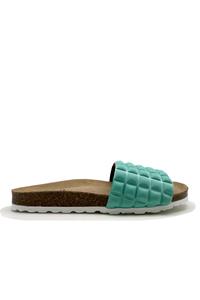 Thies 1856 Herren vegan Pantoffeln Eco Pool Pop Aqua Türkis