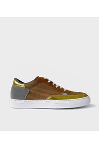 Nat-2 Herren vegan Sneakers Holz Braun Gold