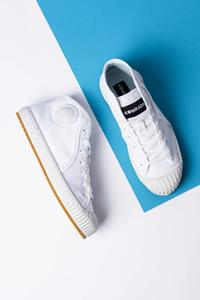 Komrads Herren vegan Sneaker Icns Partizan Monoweiß