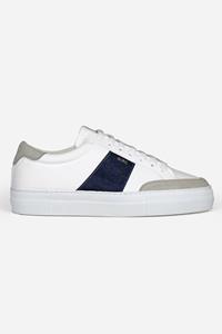 QURC Herren vegan Sneakers Fragment Low Grape Marinha Weiß