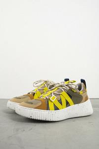 Embassy of Bricks and Logs Herren vegan Sunderland Sneaker Braun/ Neongelb