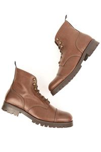 Herren vegan Arbeitsstiefel Braun