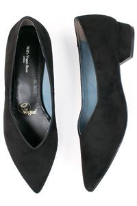 Will's Vegan Store Damen vegan Ballerinas Point Schwarz