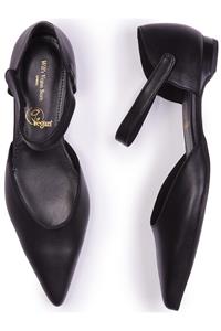 Will's Vegan Store Damen vegan Ballerinas Point Toe Schwarz