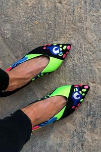Momoc Damen vegan Flats Chumerri Schwarz