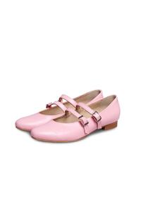BOHEMA Damen vegan Ballerinas Mary Jane Pumps Nr. 2 Rosa
