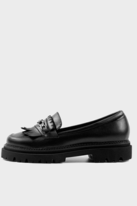 BOHEMA Damen vegan Loafer Chunky Schwarz