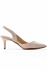 Urbanima Damen vegan Boulevard Slingbacks Beige