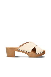 Nae Damen vegan Hochhackige Sandalen Daphne Beige